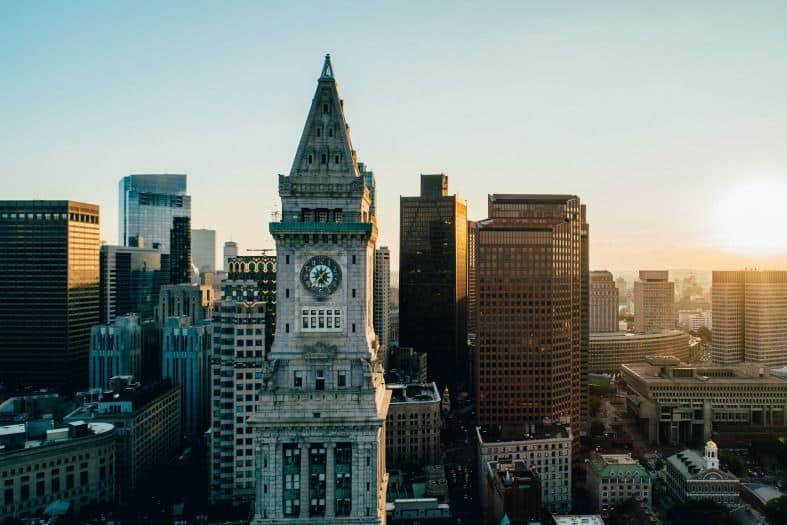 Boston city skyline