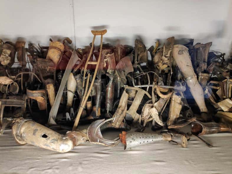 Belonging that were left at Auschwitz