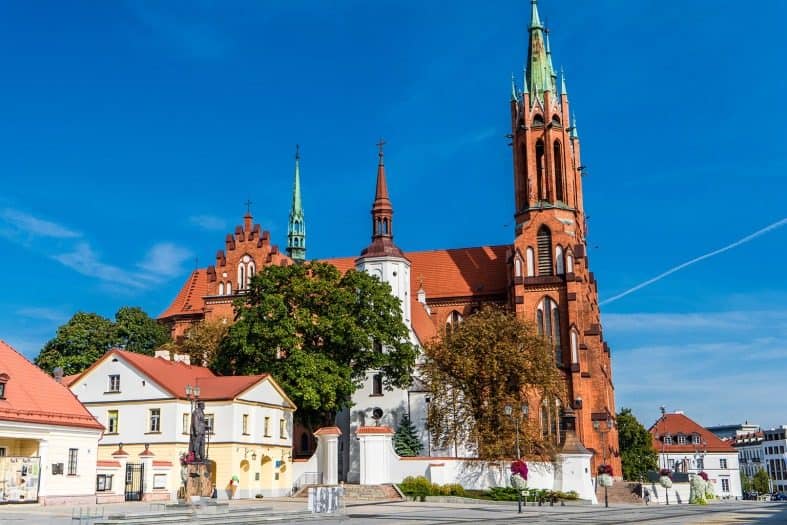 a cathedral in Bialystok