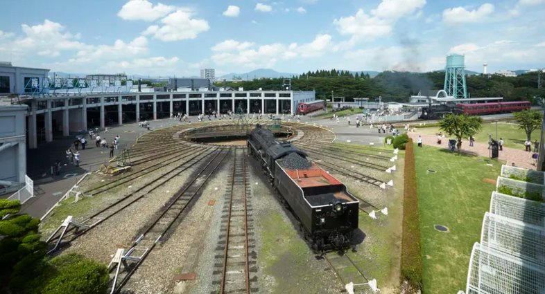 trains at the Kyoto train museum