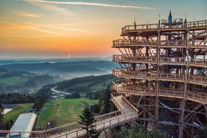 Wooden structure lookout