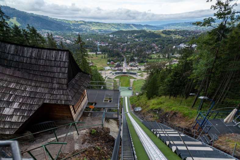ski jump in Zakopane Poland