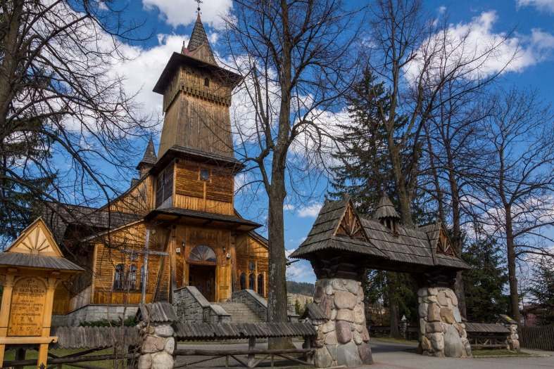 traditional houses in Zakopane poland
