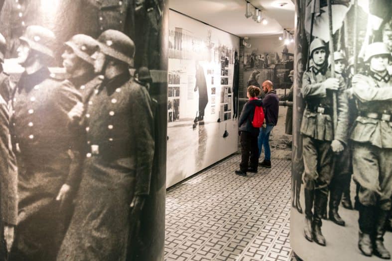 Schindler factory in Krakow with people visiting to learn the history