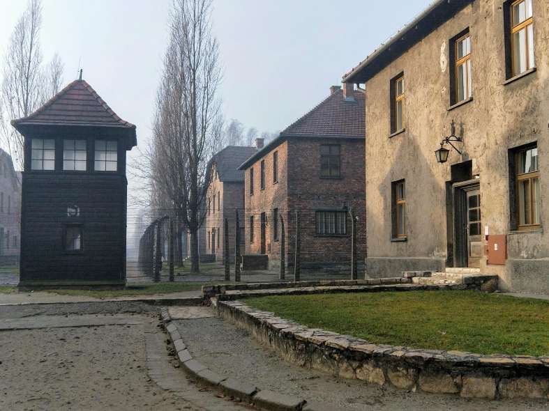 the solemnity of Auschwitz-Birkenau, poignant reminder of a dark chapter in history