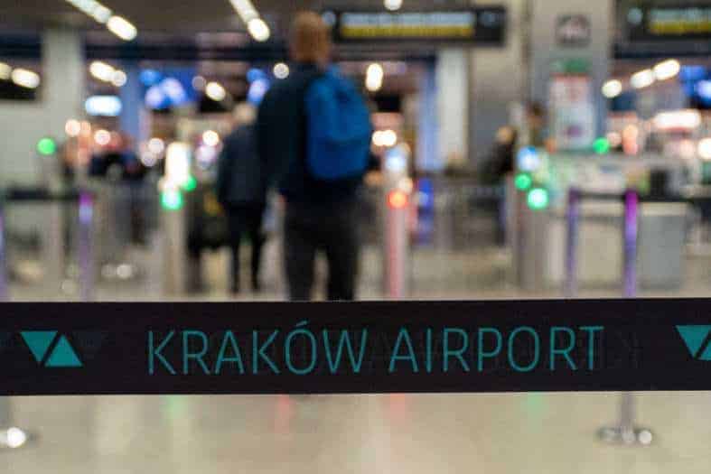 Arriving at Krakow Airport