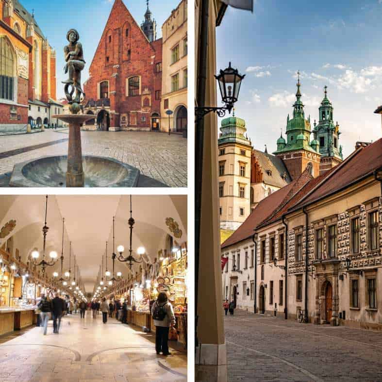 The vibrant Old Town in Krakow is perfect to visit and add to your itinerary