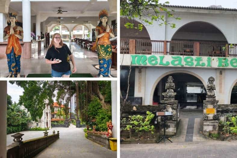 Collage of images at the Melasti Resort in Legian Bali